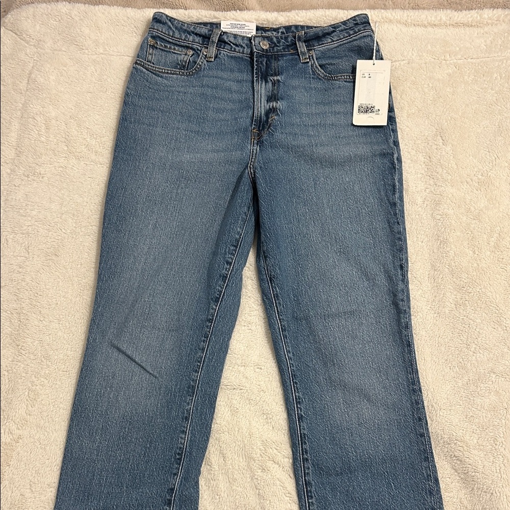 H&M Women's Straight Leg Jeans - Classic Denim Blue